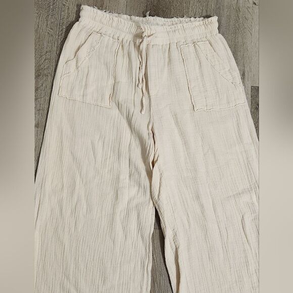 MELISSA NEPTON summer pants in beige clair Size M - Picture 4 of 8